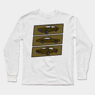 classic muscle car vintage collection Long Sleeve T-Shirt